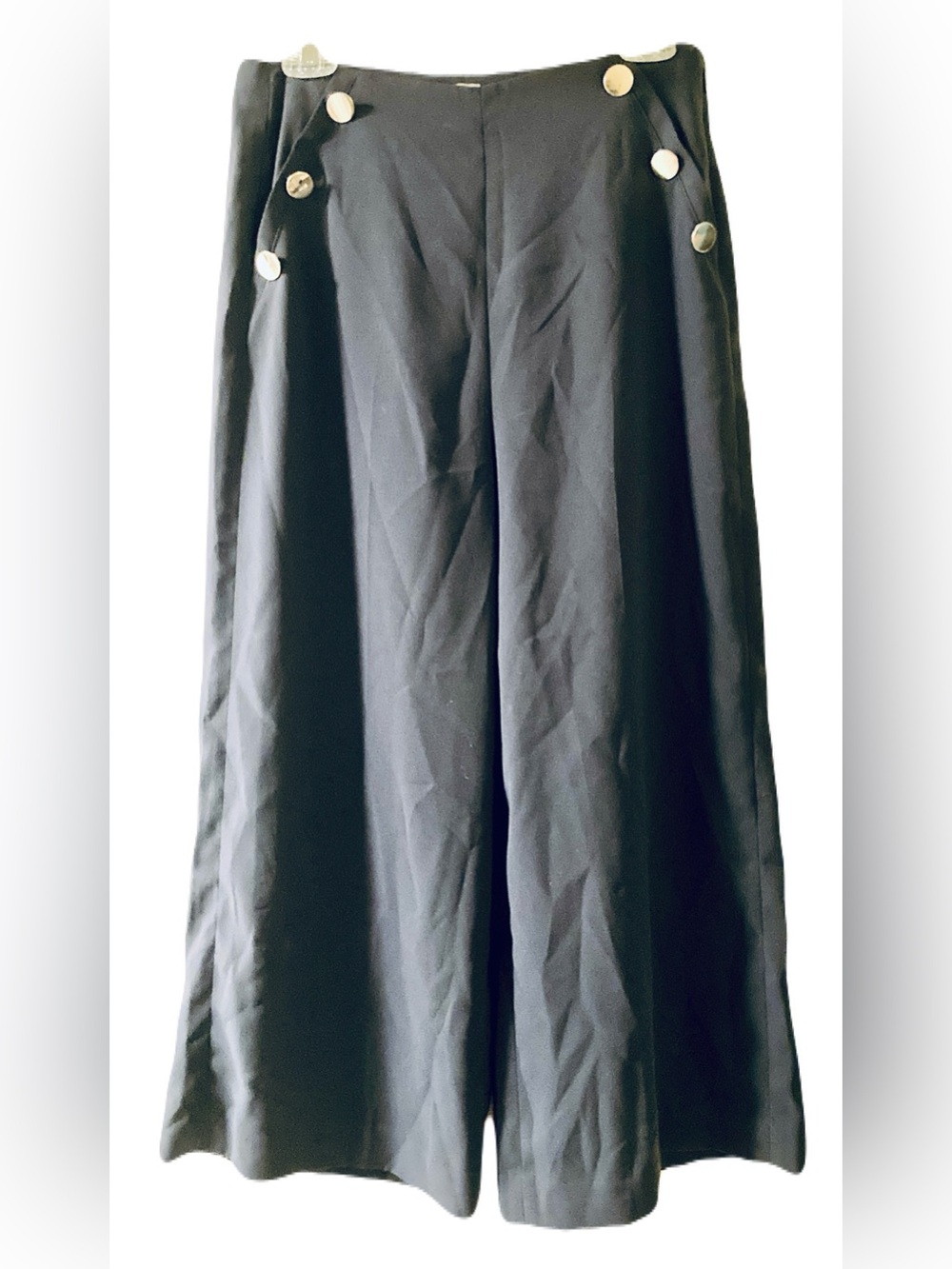 H&M Navy Wide-Leg Sailor Pants - Picture 2 of 4